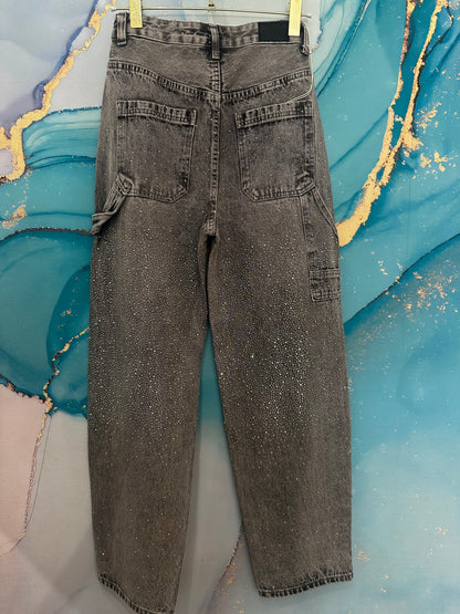 Denim glitter