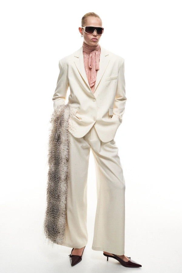 Pantaloni palazzo glitter