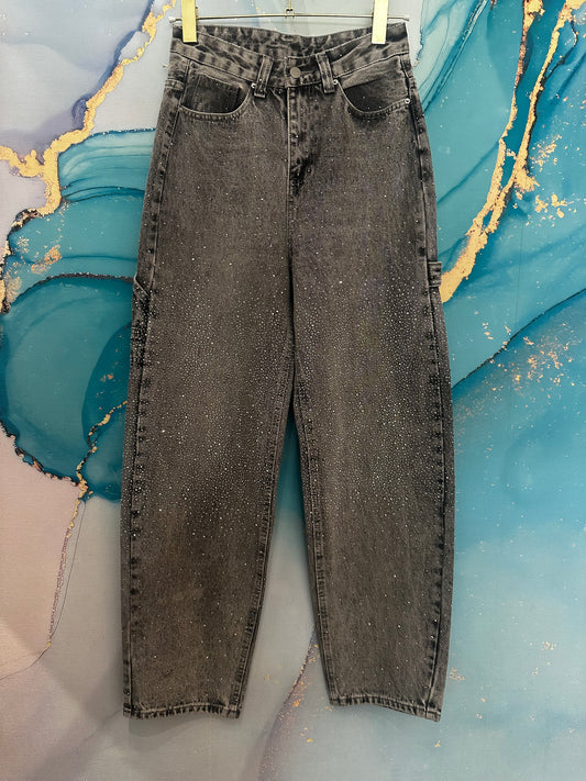 Denim glitter