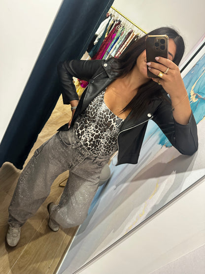 Denim glitter