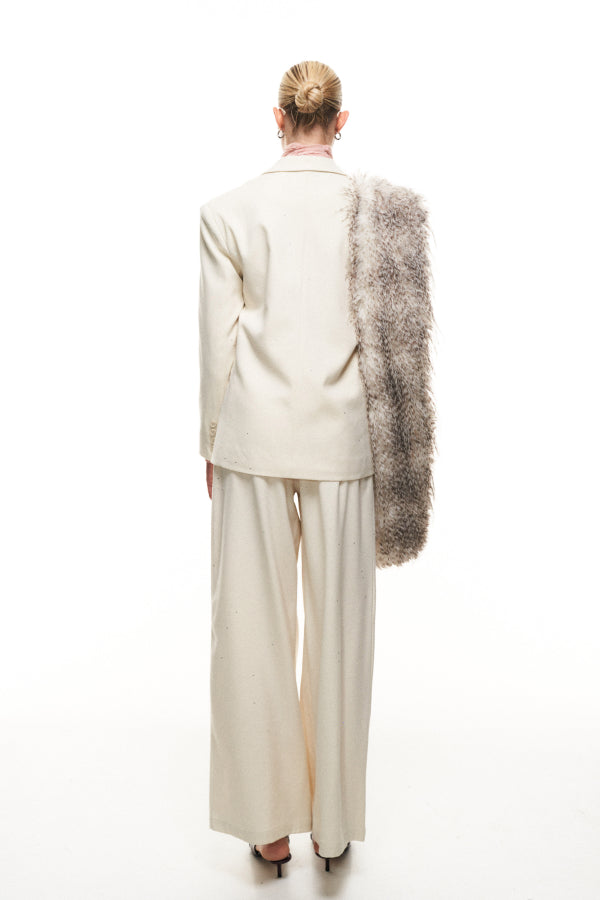 Pantaloni palazzo glitter