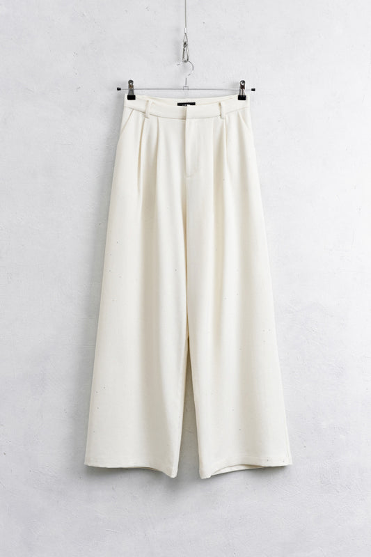 Pantaloni palazzo glitter