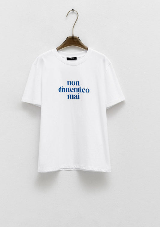 T-shirt con scritta